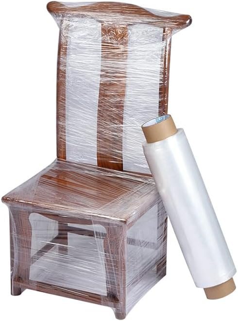 18" x 1500' 80 Gauge 4 Rolls Pallet Wrap Stretch Film Hand Shrink Wrap 1500FT