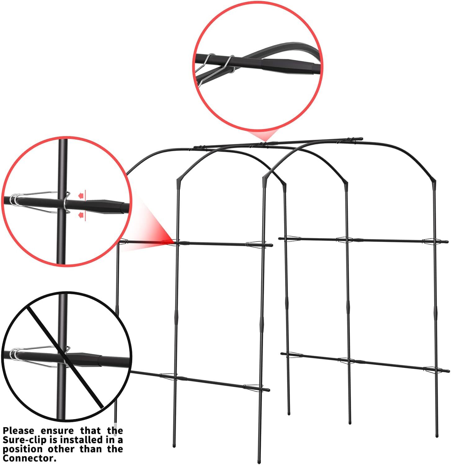 NAIZEA Trellis for Garden Vegetable Trellis Garden Arch Trellis for Climbing