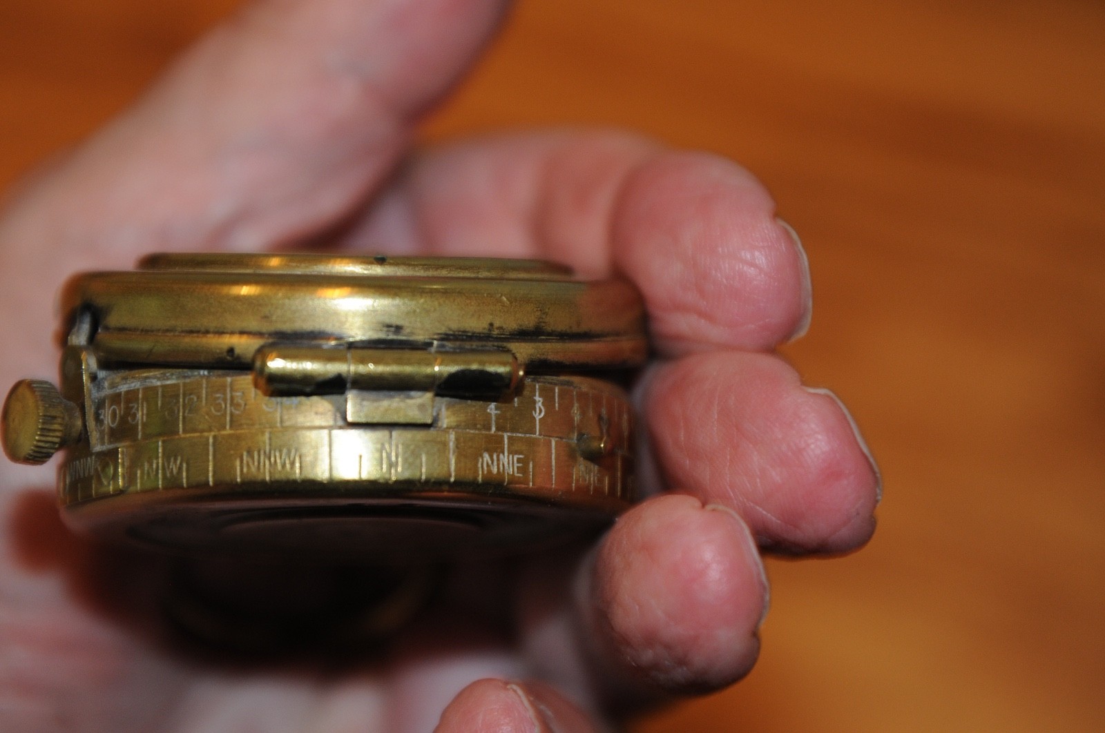 US Army Engineer Corps Cruchon Emons Berne Brass Pocket Compass WWI 1918 - 58259