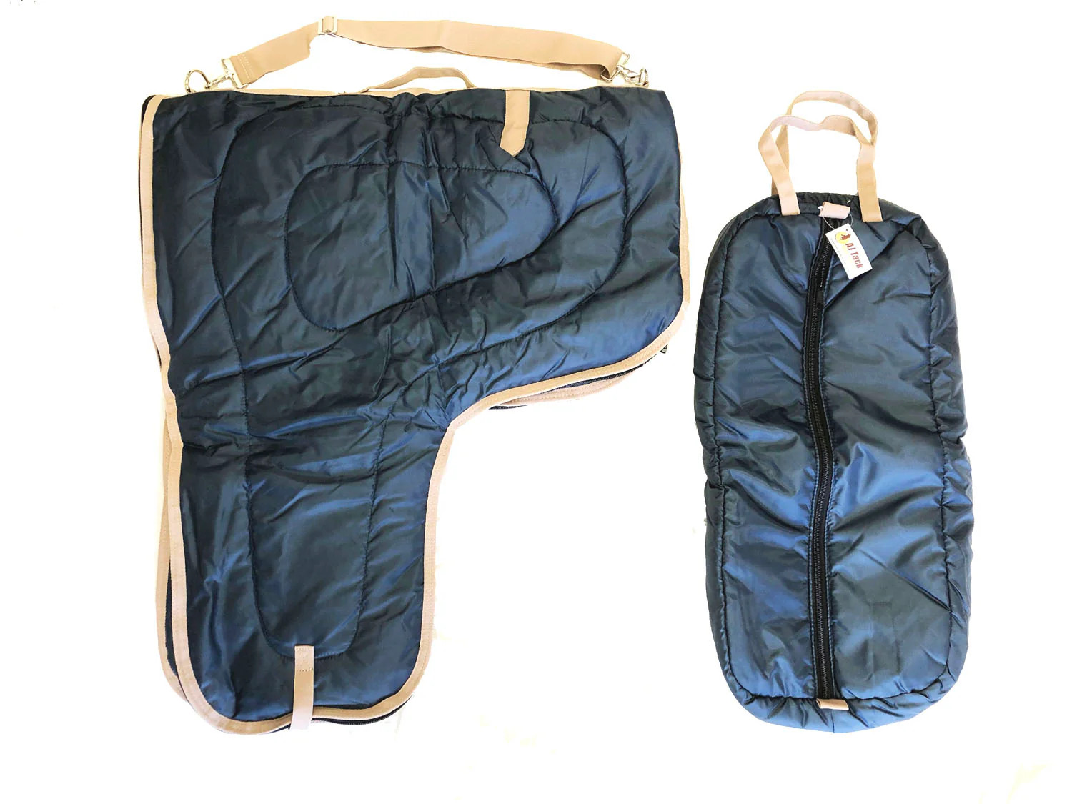 AJ Tack Western Padded Saddle and Bridle Carrier Set