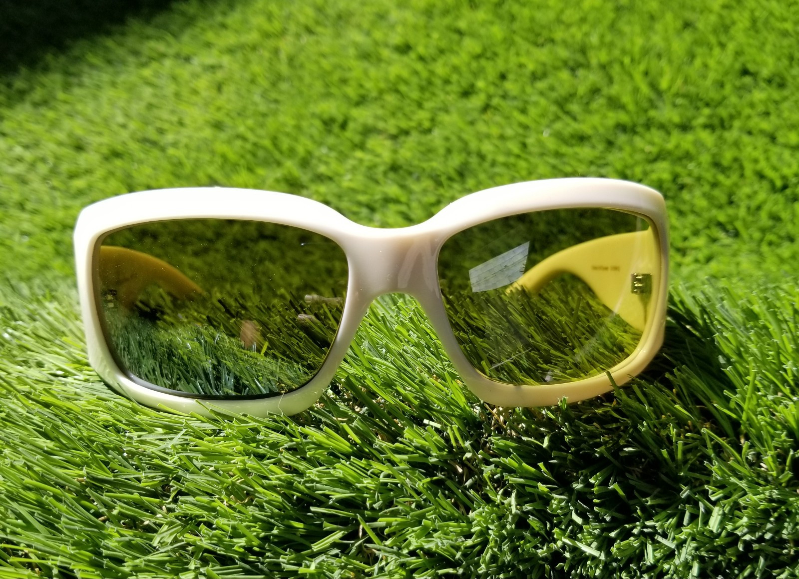 Callaway Ivory Golf Sunglasses Green NEOX Lenses Rhinestones C410WH G RARE