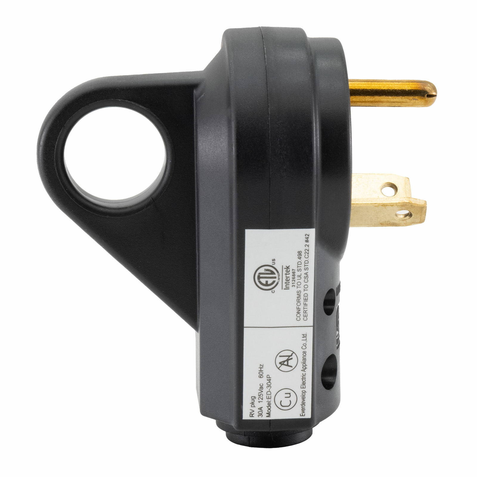 30 Amp RV Plug Replacement Male Plug End Camper Power Adapter 30A