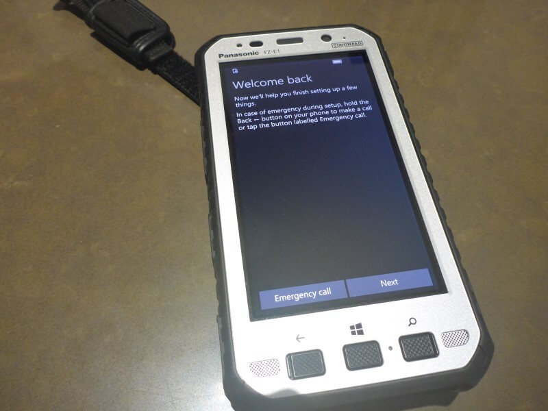 PANASONIC FZ-E1 PDA WIN 10 IOT ENTERPRISE GSM W/ BARCODE SCANNER EC ALL LOOK NEW