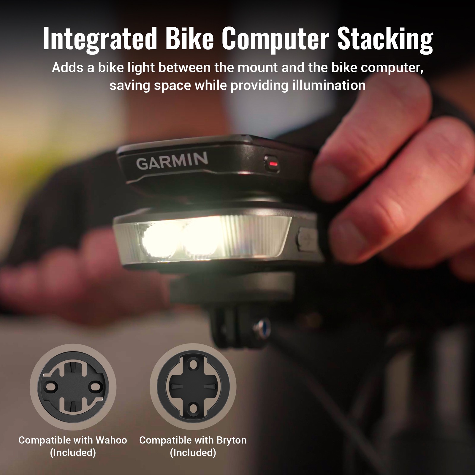 RAVEMEN FR1100 SE Bike Headlight For Garmin Wahoo GPS Bicycle Front Light AGM04