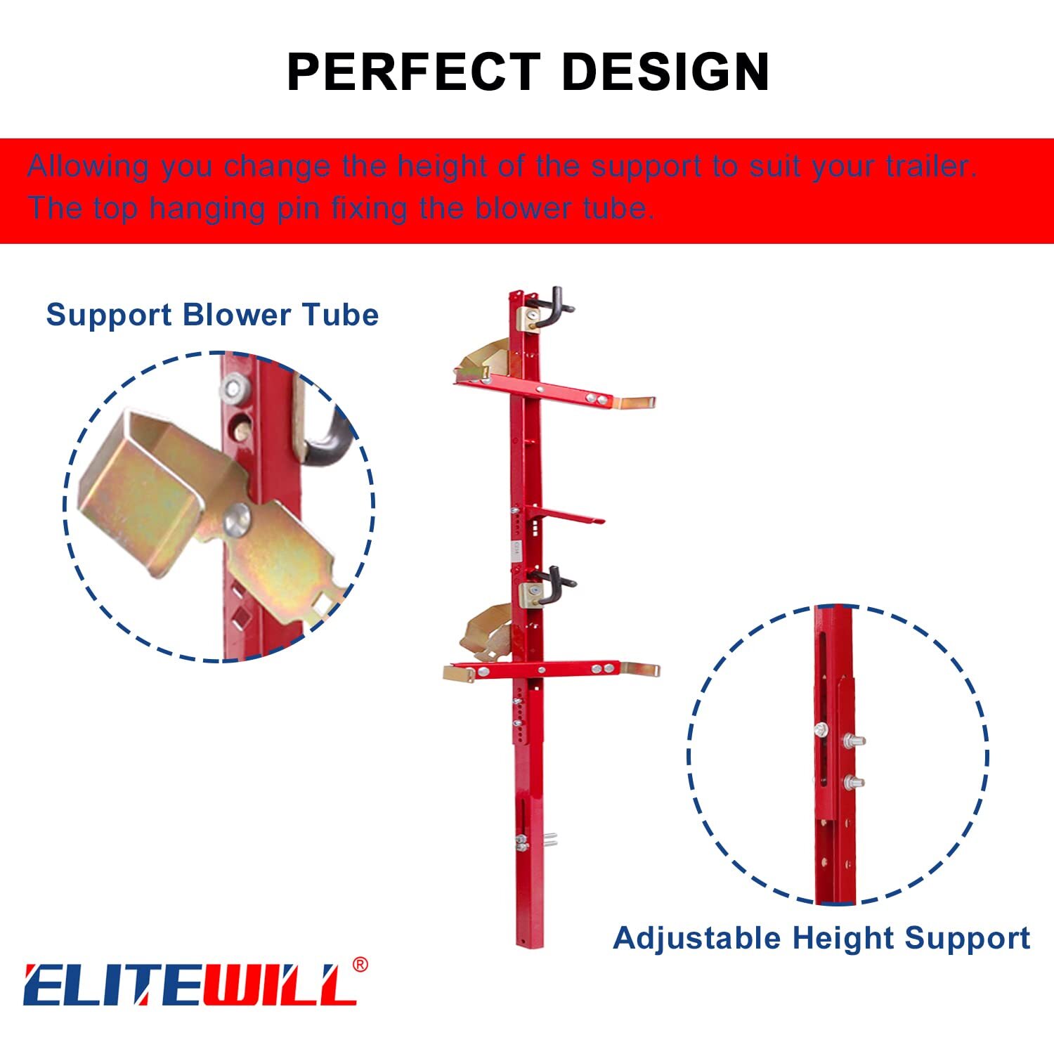 ELITEWILL 3 Place Weedeater Rack & 2 Place Backpack Blower Rack for Open Trailer