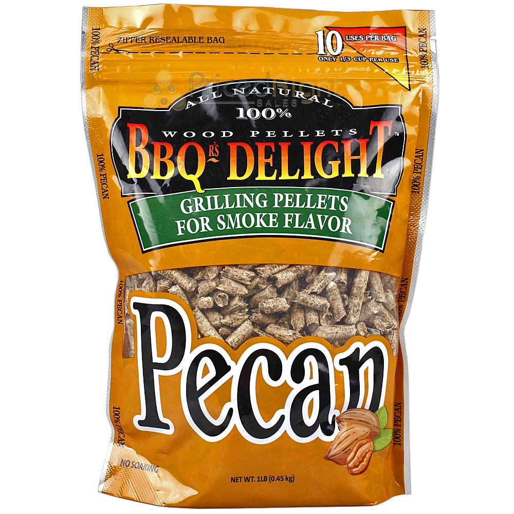 BBQr's Delight Pecan Flavor Cooking Pellets Smoking 1 lb Bag All Natural