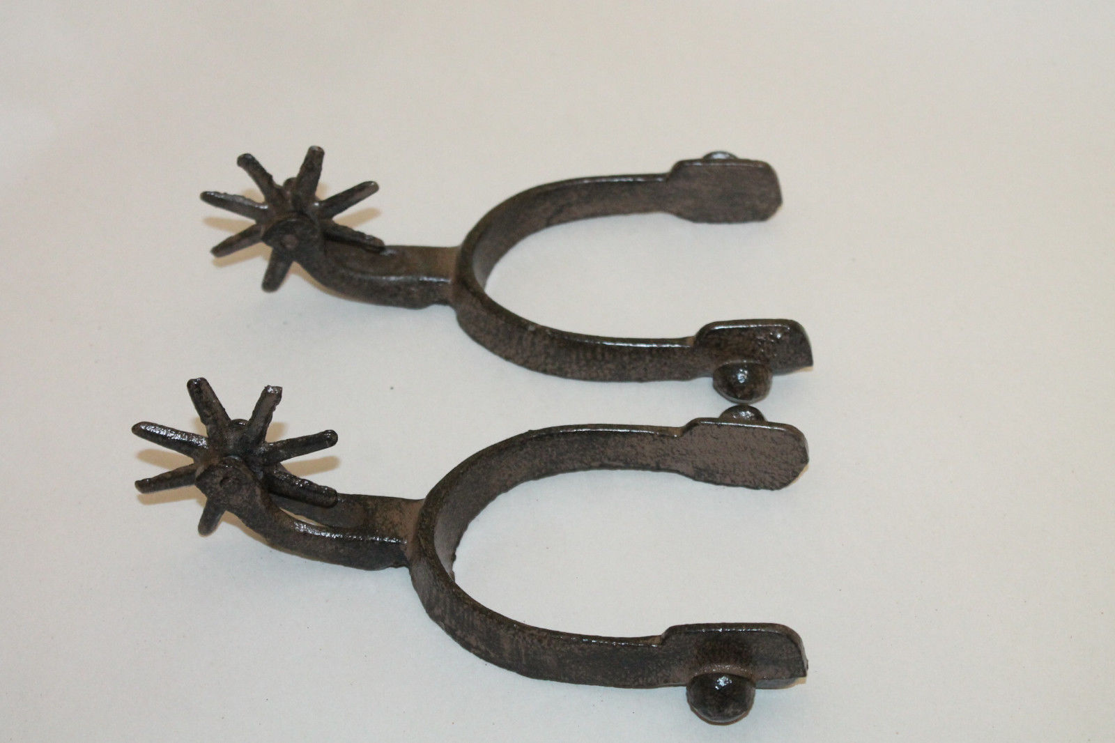 SET/2~PAIR OL' WESTERN STYLE COWBOY 8-POINT BOOT SPURS-RUSTIC DECOR NEW