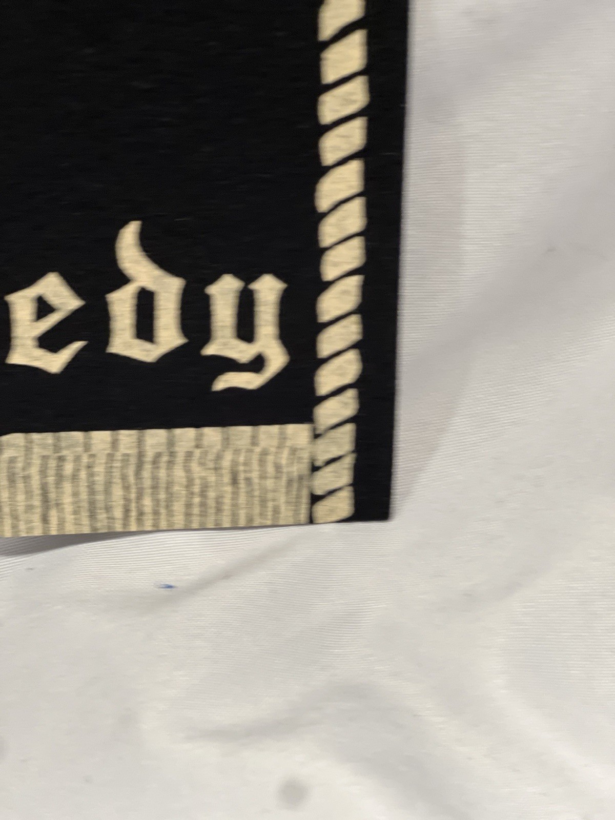 Vintage 1960’s JFK & Martin Luther King Civil Rights Memorial Felt Banner 2 Side