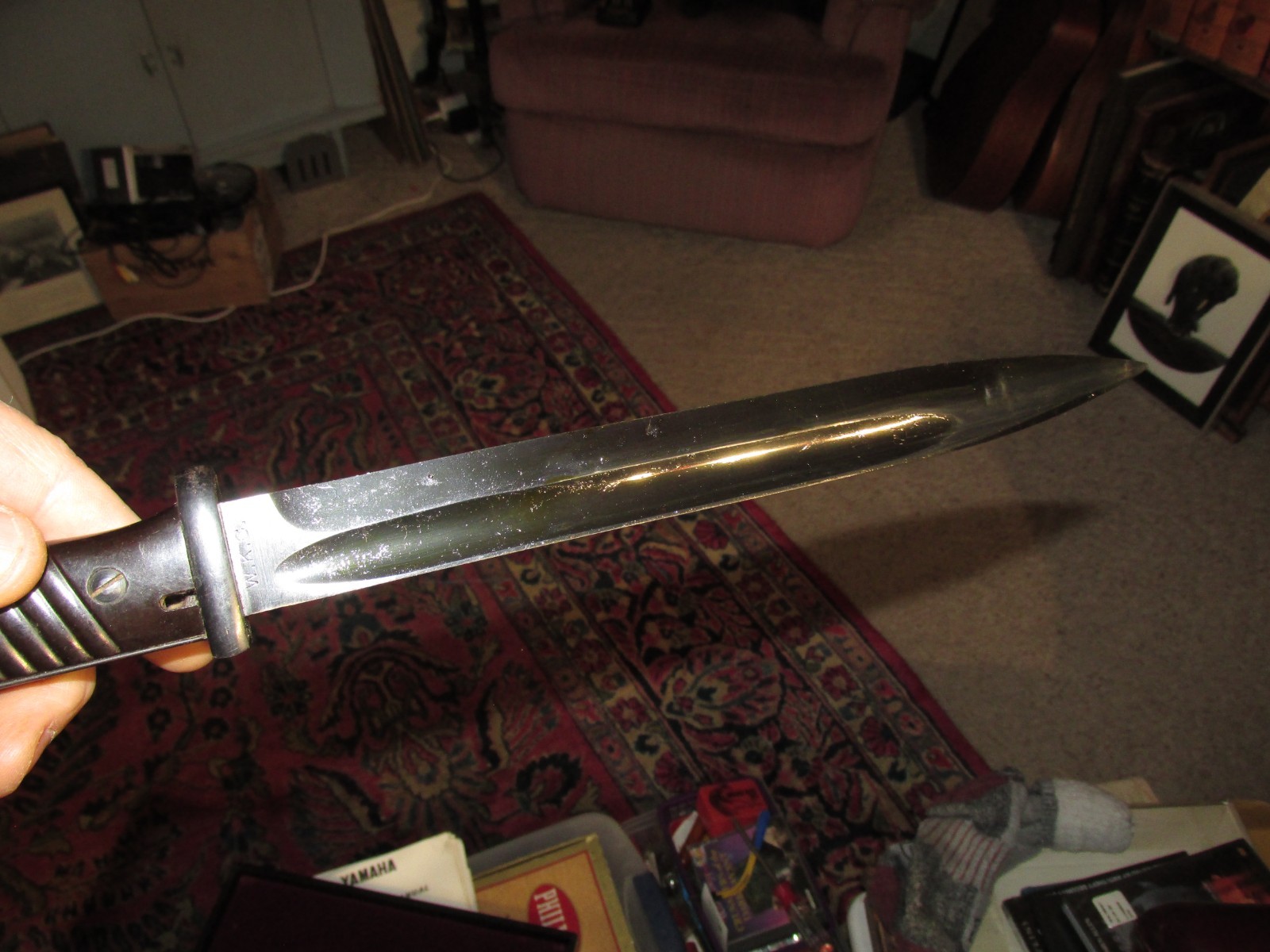 COSMOLINED W.K.C. WWII German Bayonet K98 IN 1939 CARL EICKHORN SCABBARD