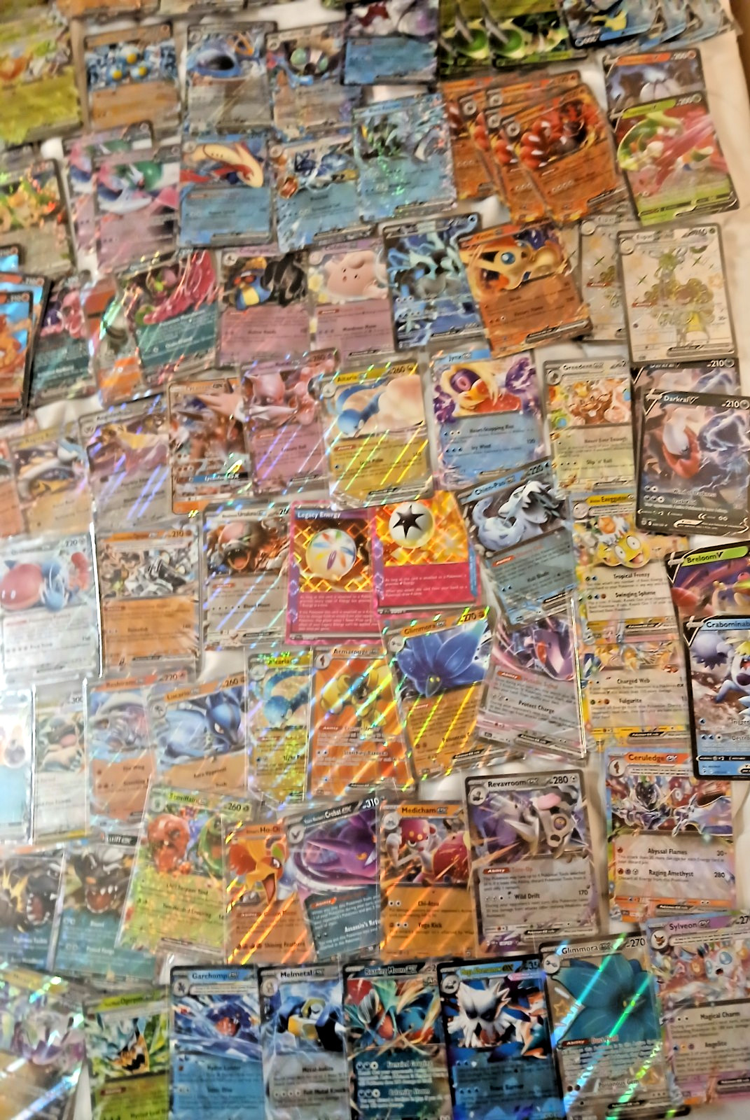 Official Pokémon Card Lot of 358 Includes Rares, Holos, Reverse, EX, V, VSTAR...