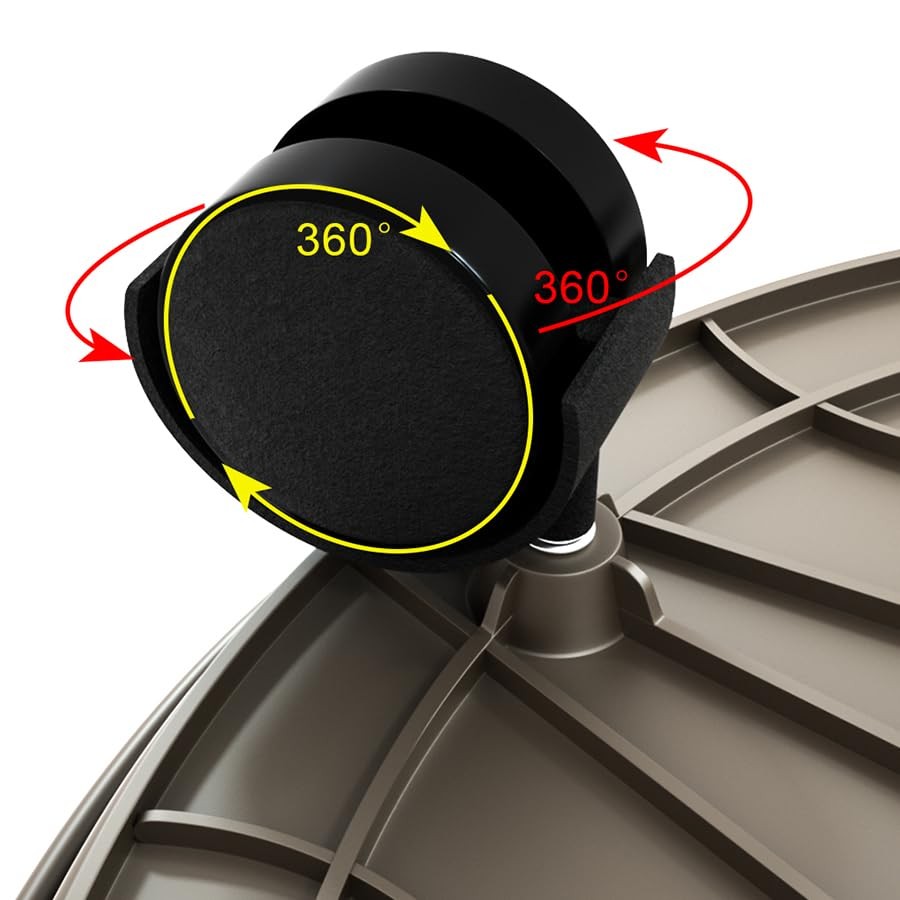 Plant Caddy with Wheels 15.5 Inch - 2 Pack Plant Caddy on Wheels Heavy Duty,P...