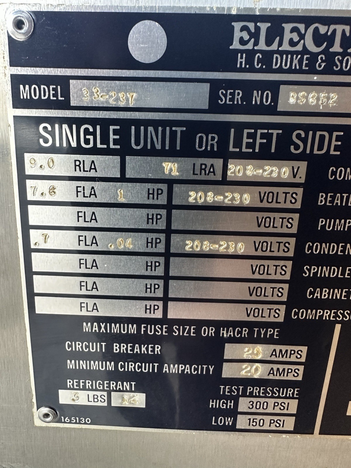 Electrofreeze Commercial Countertop Ice Cream Machine – Single Phase – 208/230 V