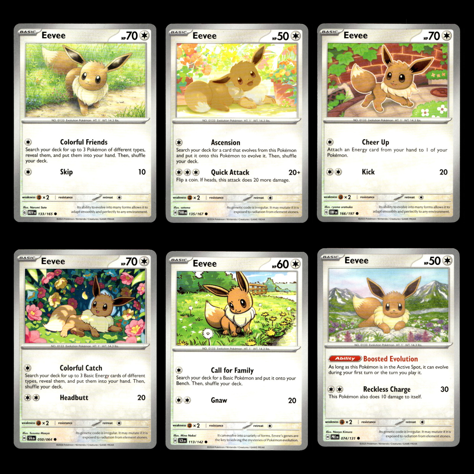 Eevee Pokemon Cards! Holo/Reverse Holos Rare Full Art LP/NM Choose Your Card!