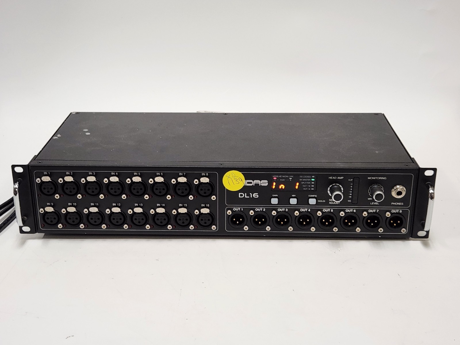 AS-IS MIDAS DL16 16-Channel Digital Stage Box - FOR PARTS/REPAIR - PLEASE READ