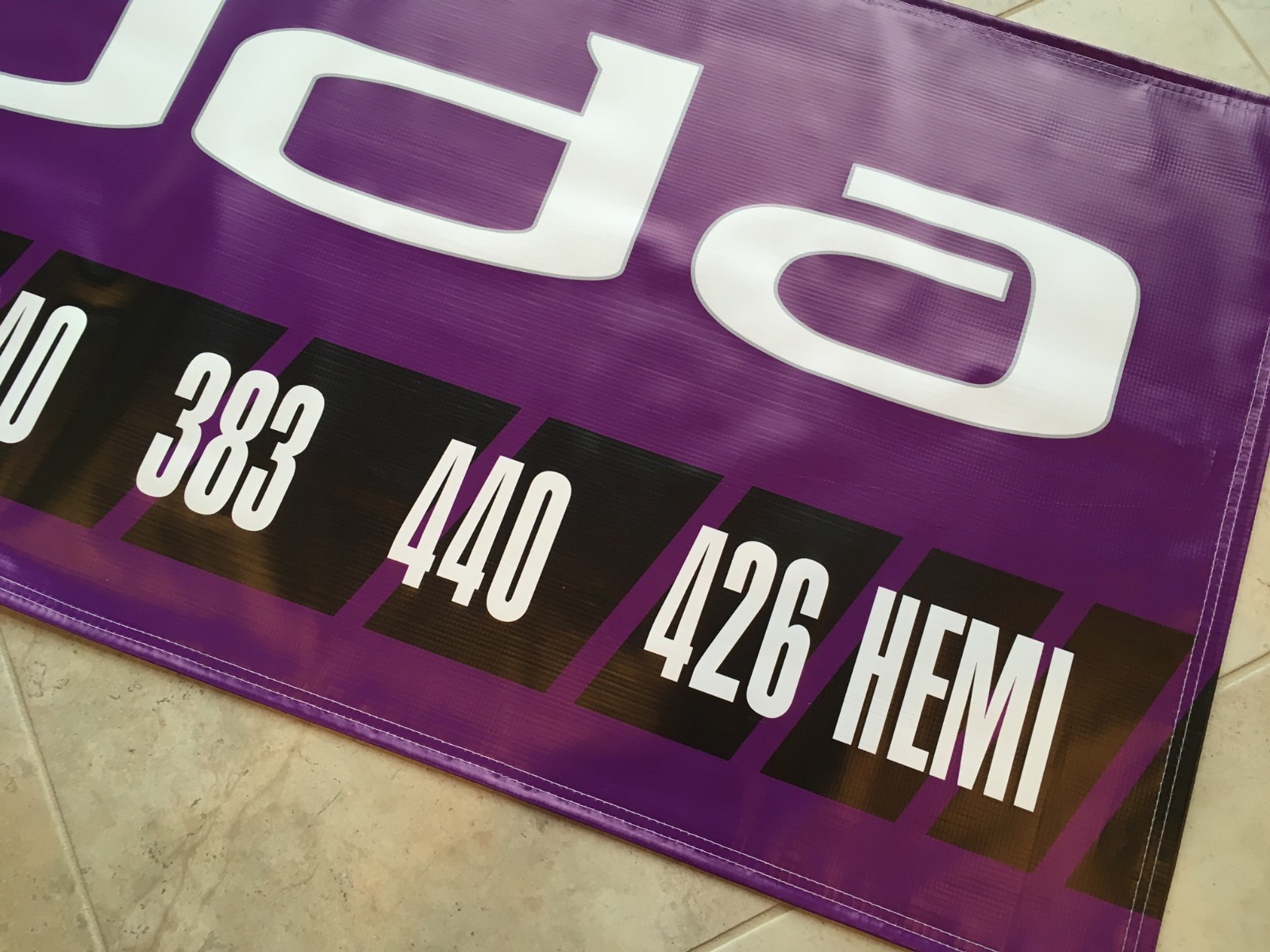 PLYMOUTH CUDA Garage Banner Sign (Large 2'x5')