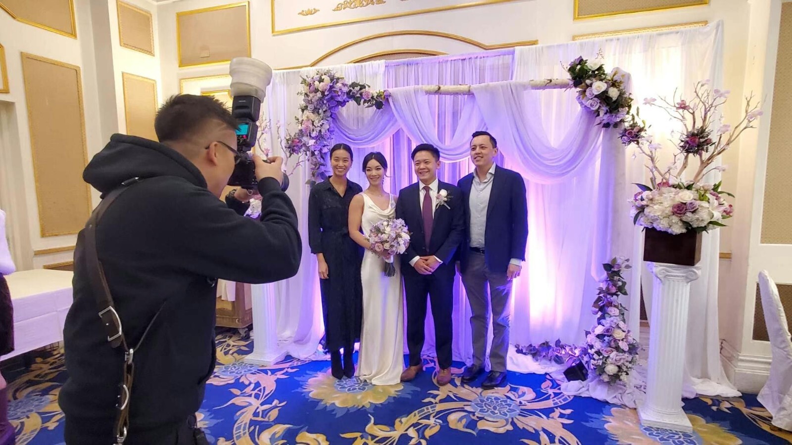 8'x10' Banner Stand Step and Repeat Adjustable Telescopic Trade Show Backdrop