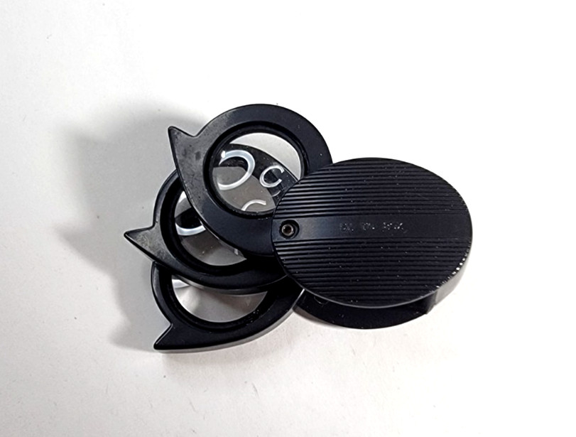 Vintage Bausch & Lomb Triple Lens 5x to 20x Folding Picket Magnifier Mini Loupe