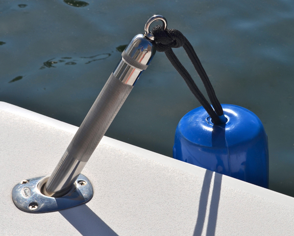 * The Best! RAY™ Rod Holder Adapter, Hang Fenders on Fishing Boats * FREE CASE *