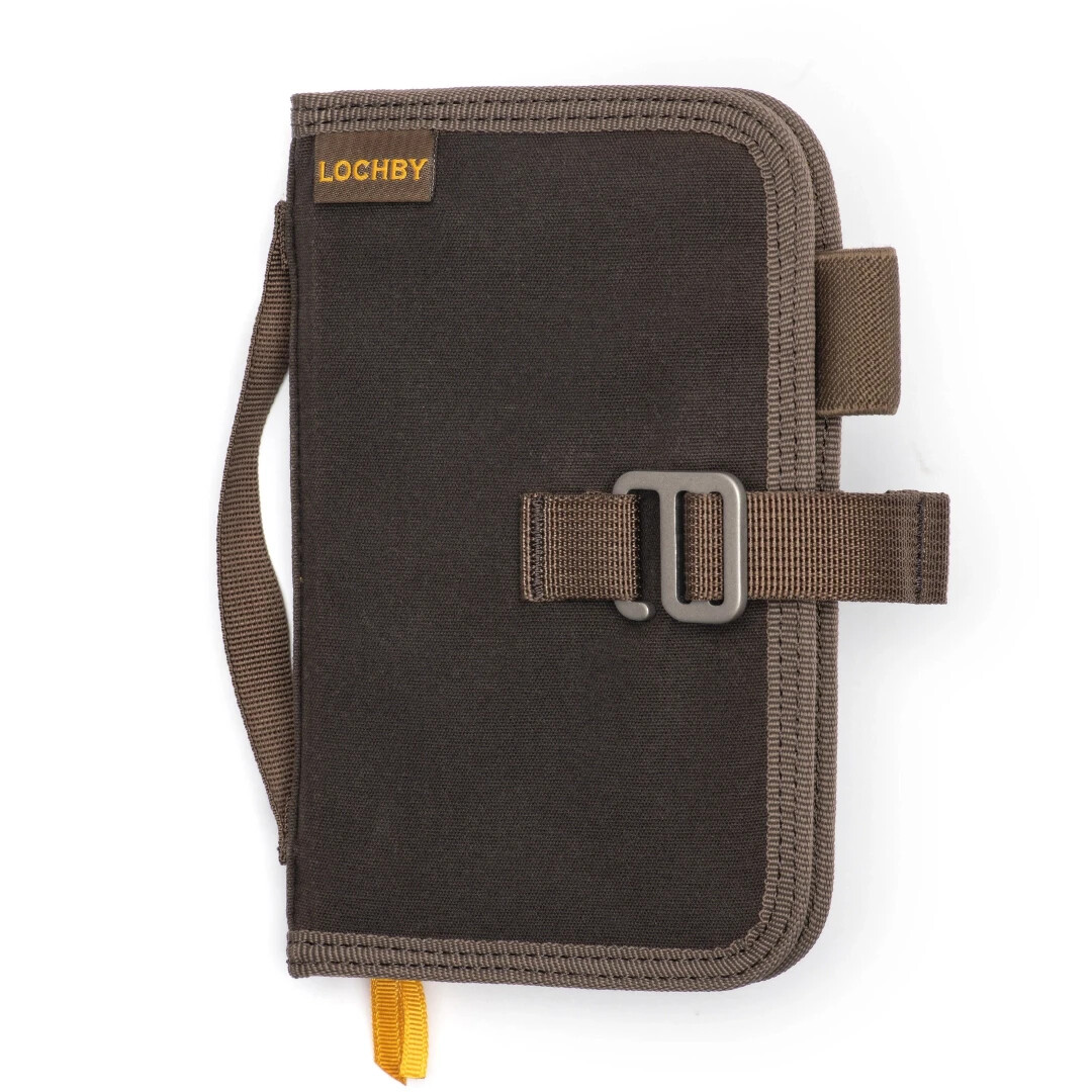 Lochby Mini Field Journal Brown | Water Resistant Wax Canvas Cover