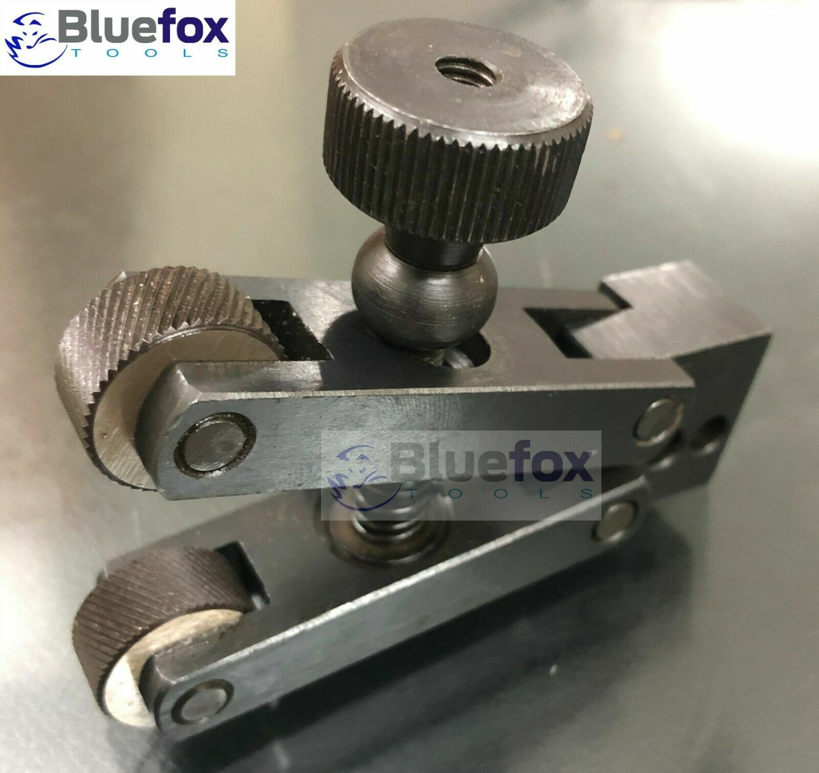 Knurling Tool V Clamp Type Holder 5-20mm Capacity For Mini Lathe Bluefox