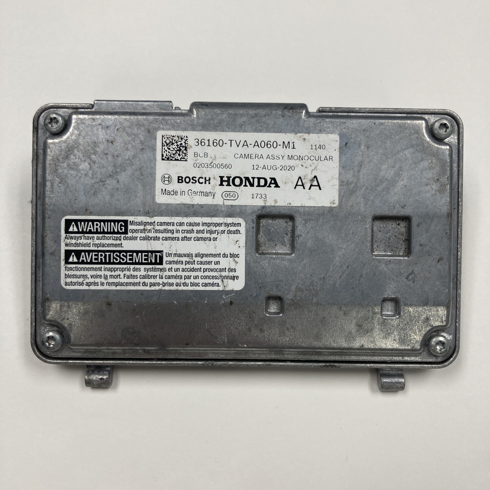 2018-2020 HONDA ACCORD WINDSHIELD FRONT VIEW CAMERA 36160 TVA A060 M1 OEM