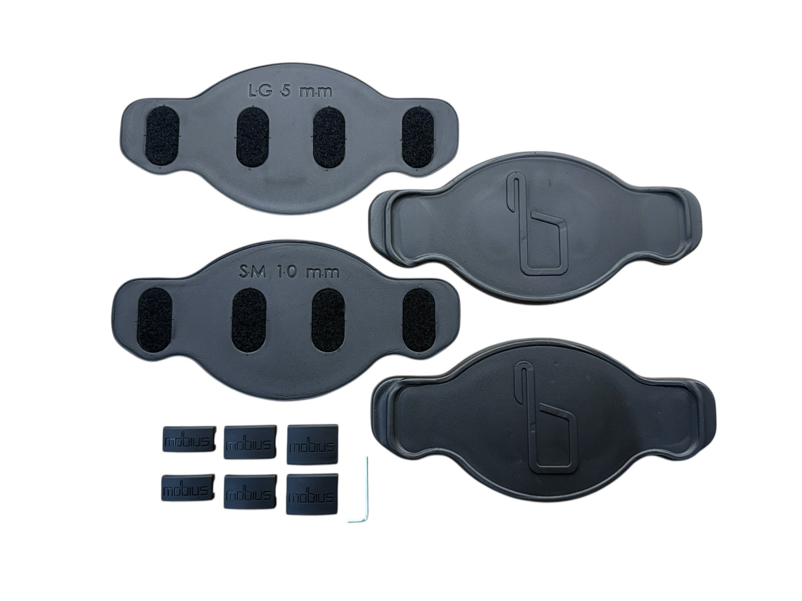 Mobius X8 Knee Braces Medium White Acid Yellow PAIR Dirt Bike MX ATV - OPEN BOX