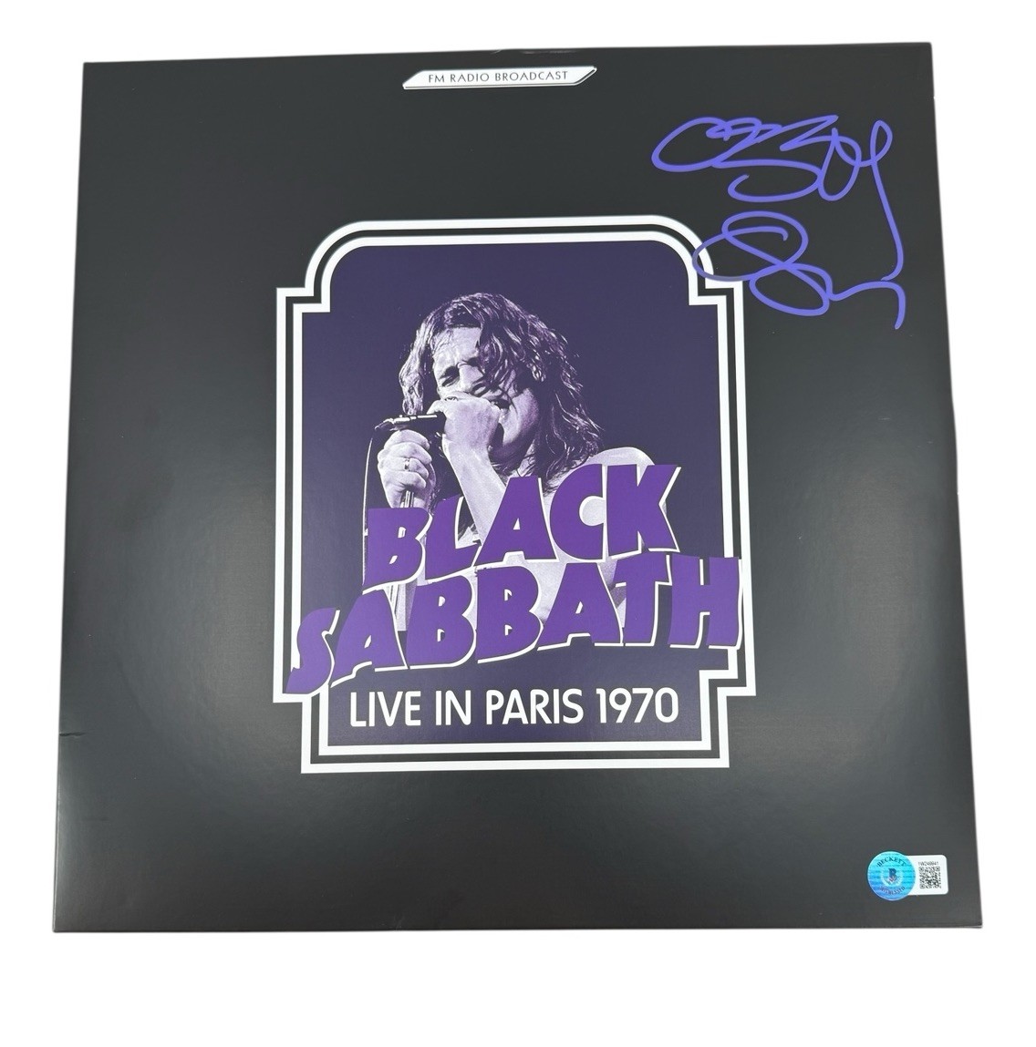 OZZY OSBOURNE SIGNED BLACK SABBATH LIVE VINYL ALBUM BECKETT COA 1W249941