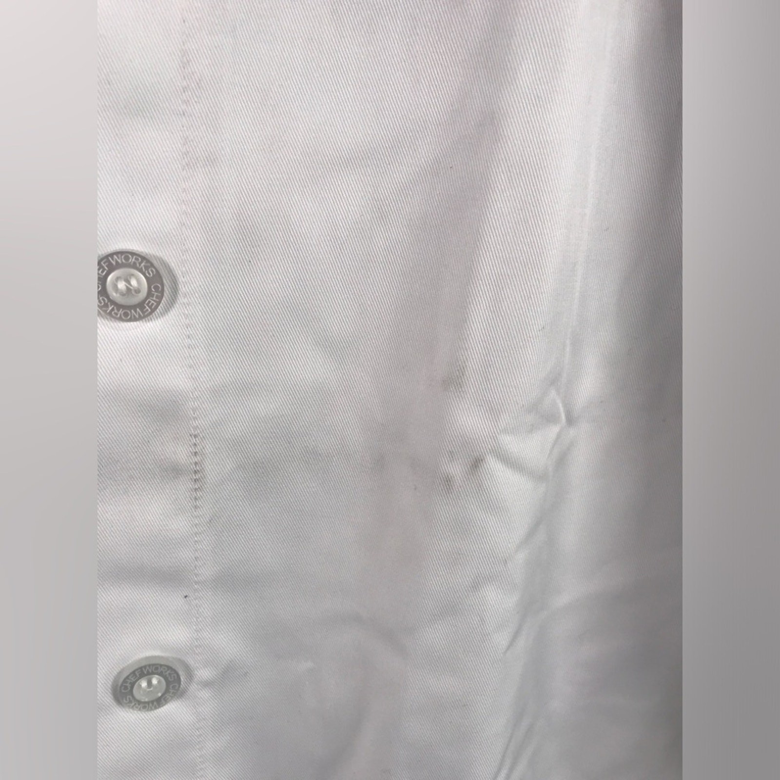 Chef Works Double Breasted Long Sleeve Chef Coat, Men's Size L - White