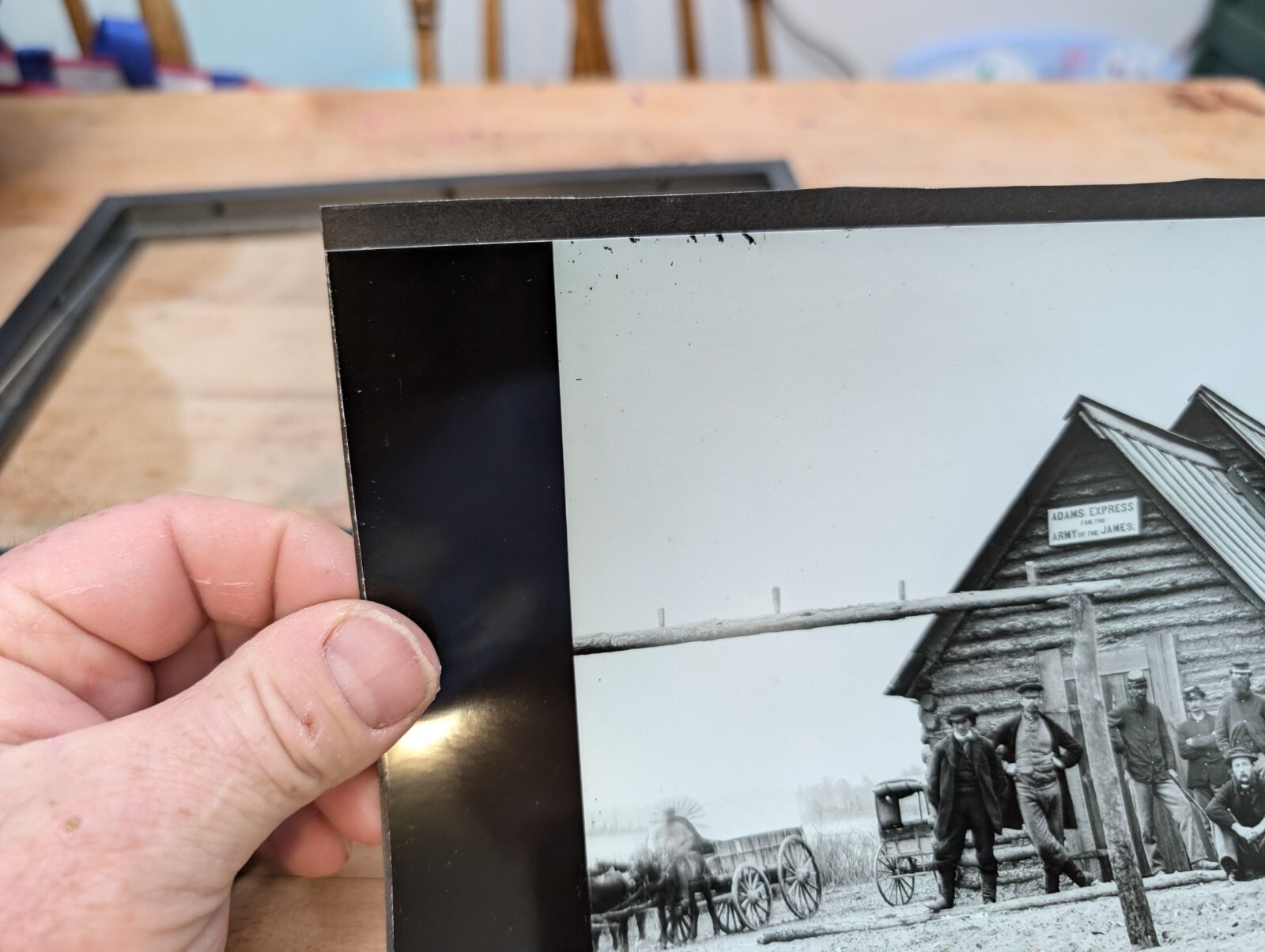 VTG Photo Adams Express For The Army Of The James Civil War Soldiers Framed