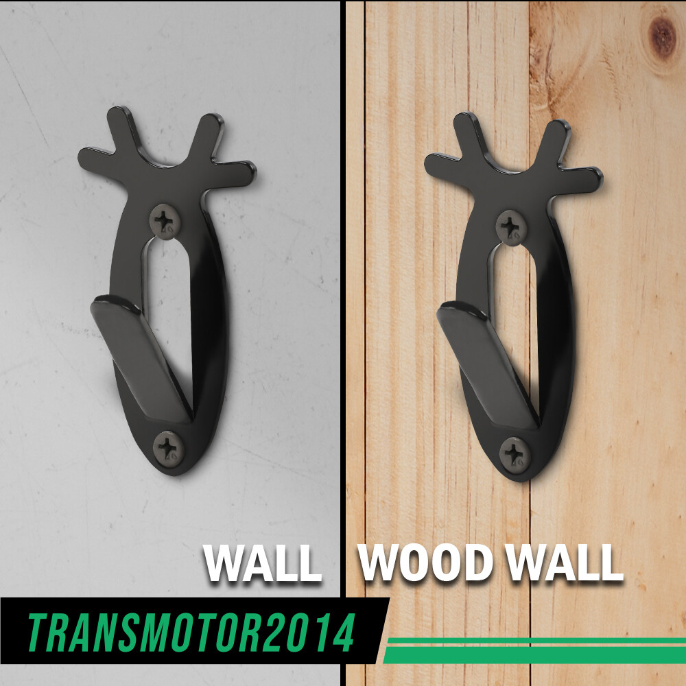 5Pcs European Mount Skull Wall Hanger Hook Deer Antelope Antler Mount Bracket