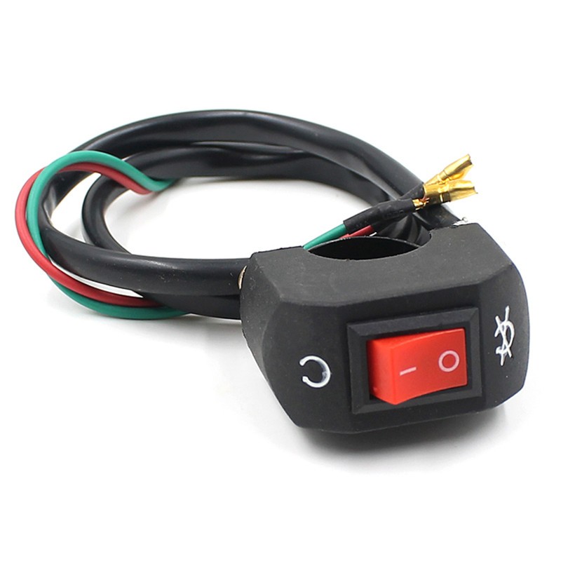 7/8" Handlebar Motorcycle Quad Moped Bike ATV On/Off Kill Switch Flip Universal