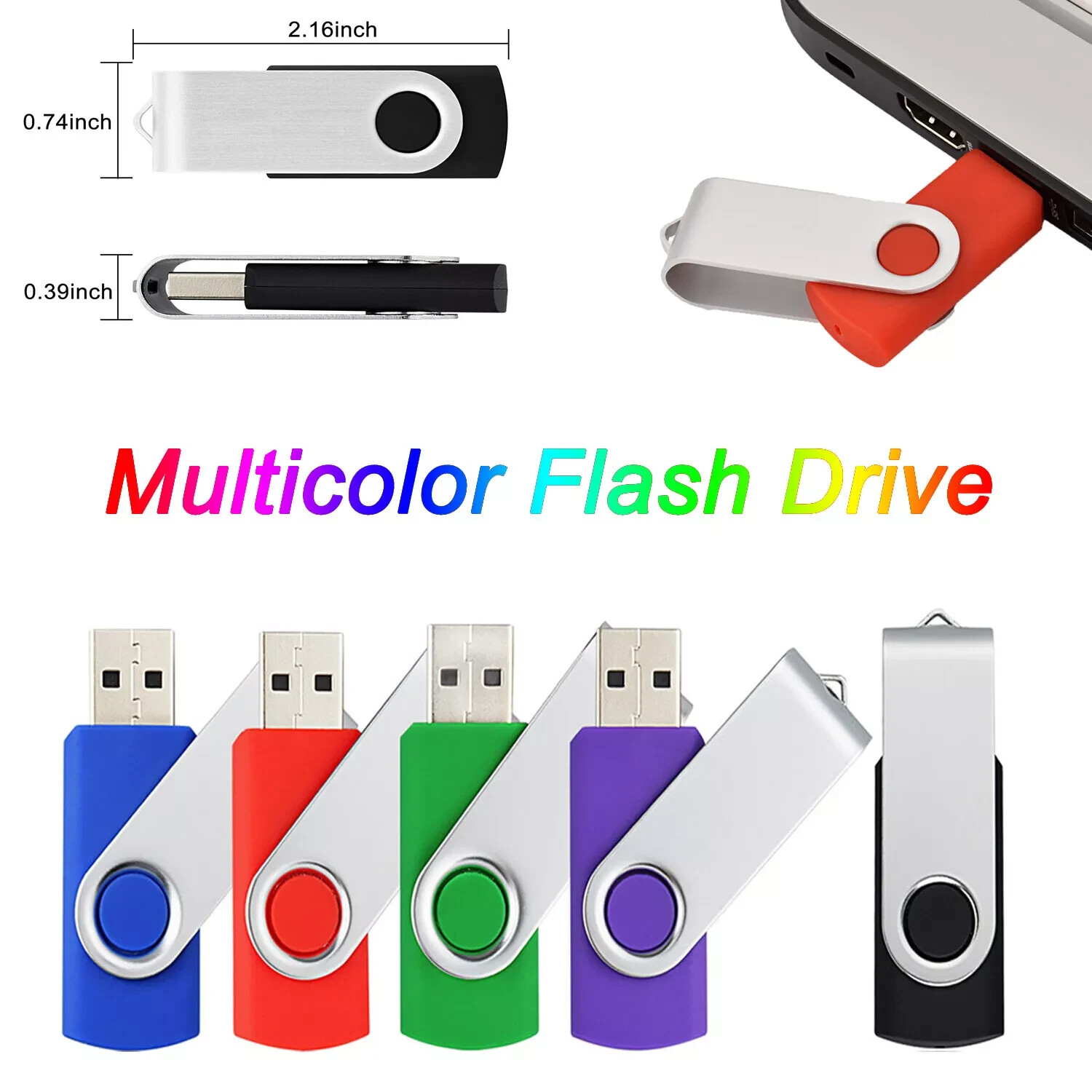 20/50/100Pack USB Flash Drive Memory Stick thumb Pen Drive Wholesale 1MB-32GB