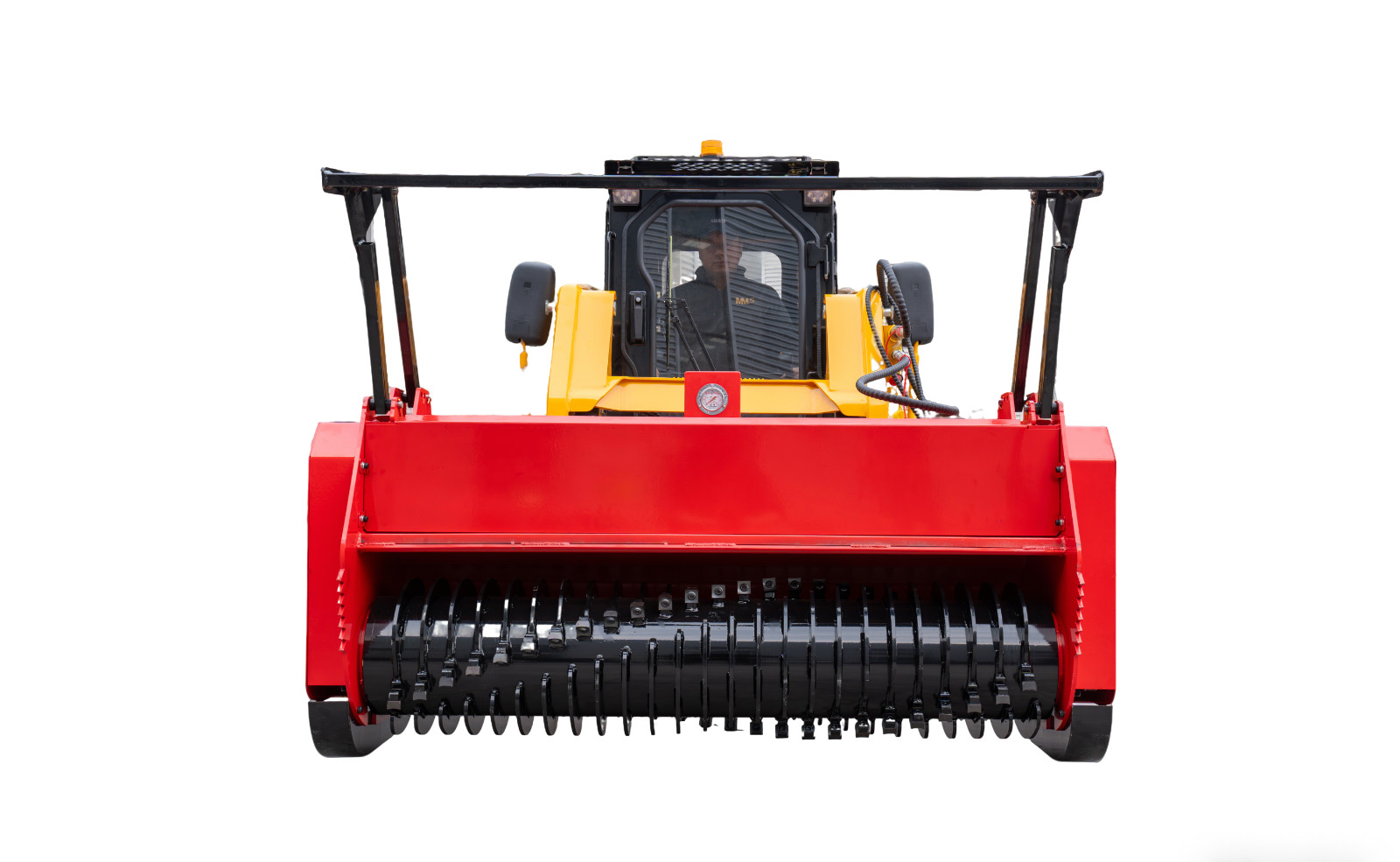 72" Hydraulic Skid Steer Forestry Mulcher Fits Bobcat for Farms & Construction