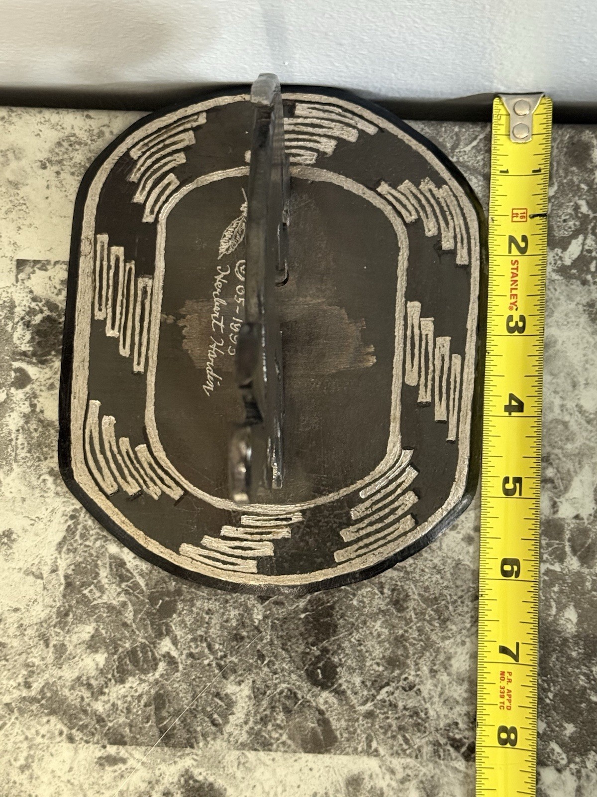 Herbert Hardin Signed Metal Mimbus Rabbit Sculpture 1993 Santa Clara Southwest