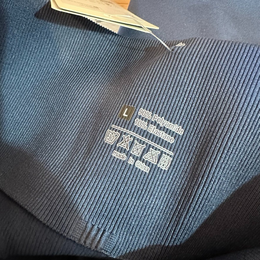 Halara Butt Lift Leggings Womens Large 7/8 Blue Length High Waist Tummy Control