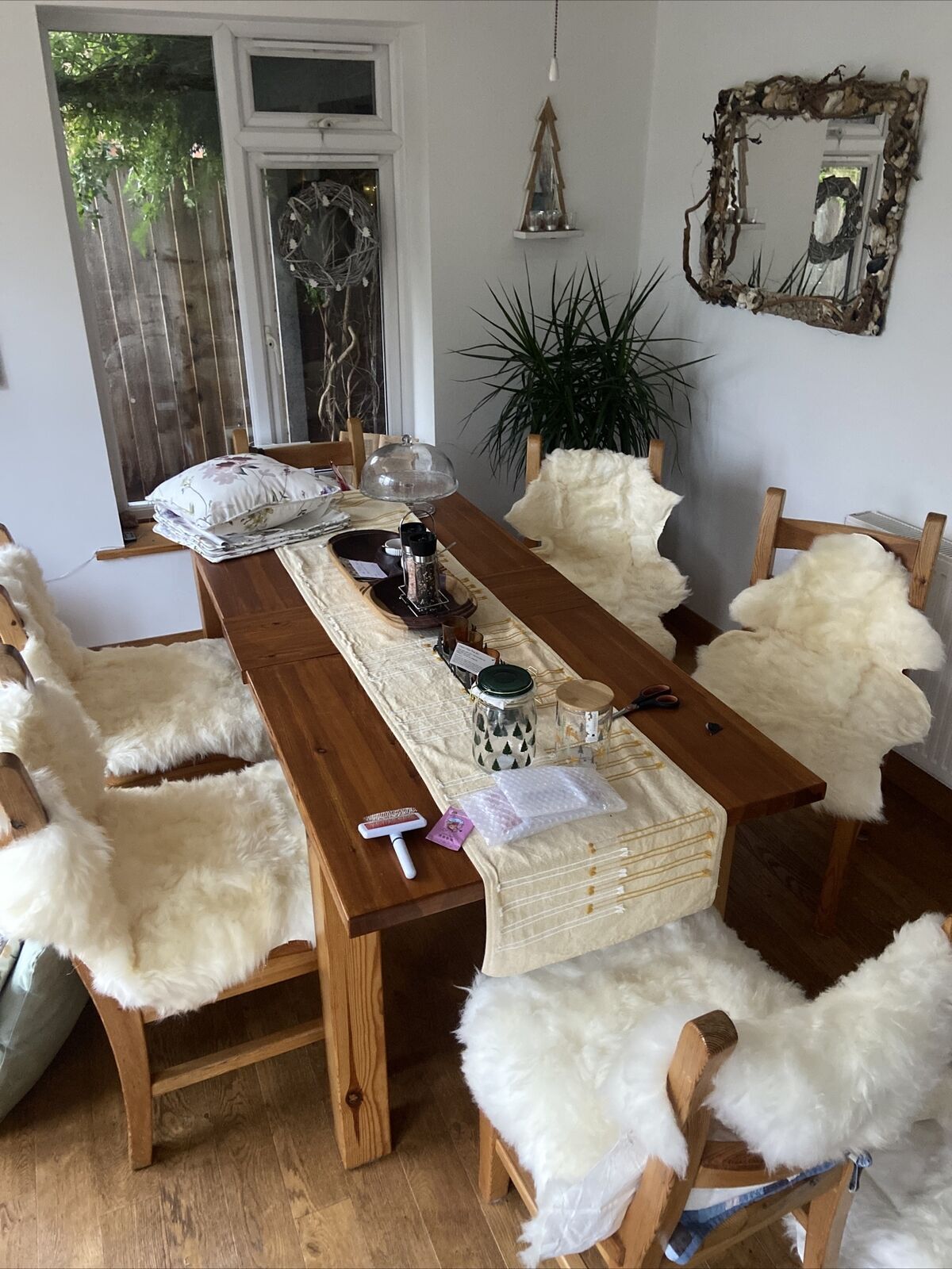 Ivory Real Sheepskin Rugs Fluffy Fur Sofa Couch Mats Soft Skin Fur Car Seat Pads