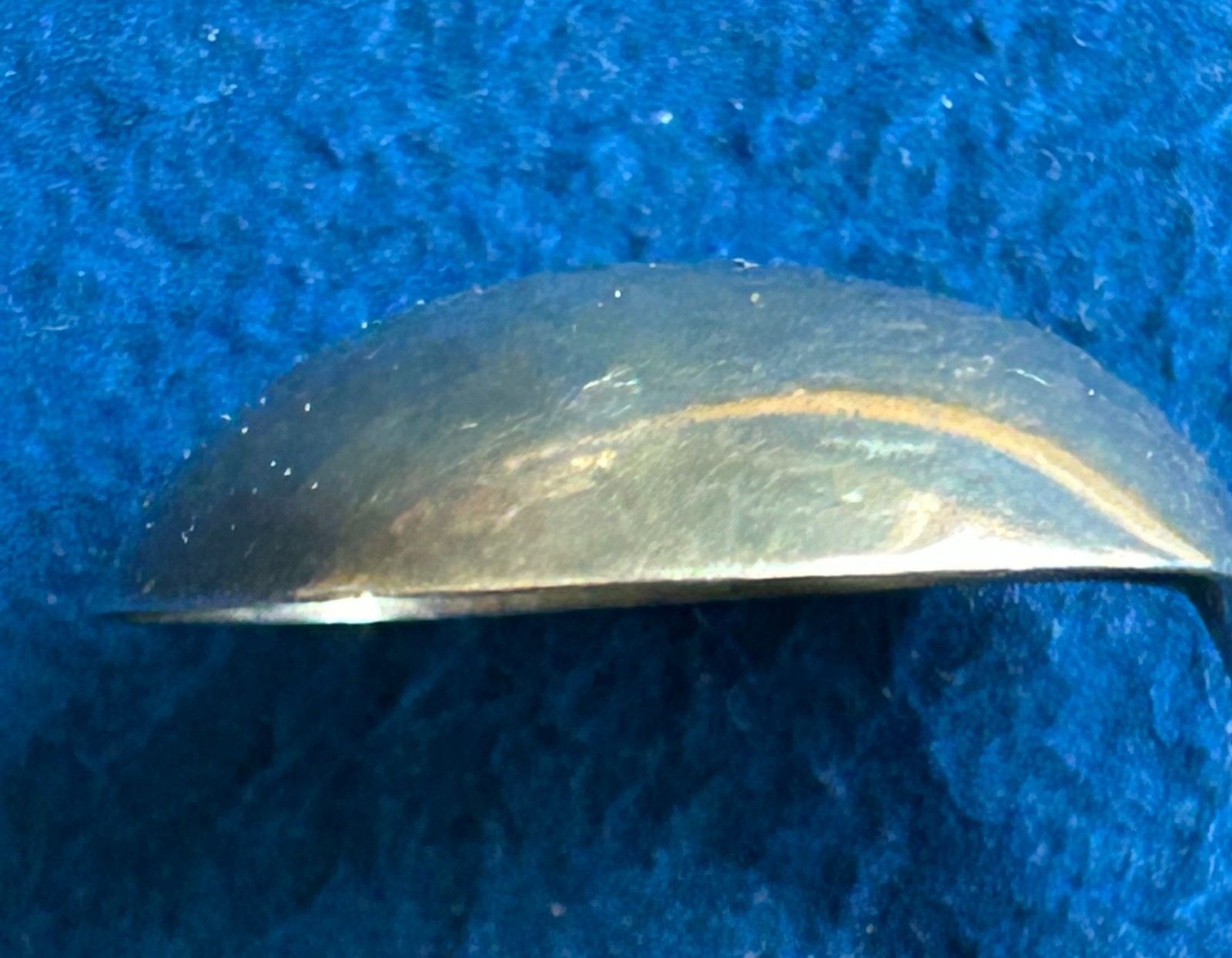 Antique Coin Silver Sauce Spoon Marked S&H. Approx 6” 23.3 Grams Monogrammed