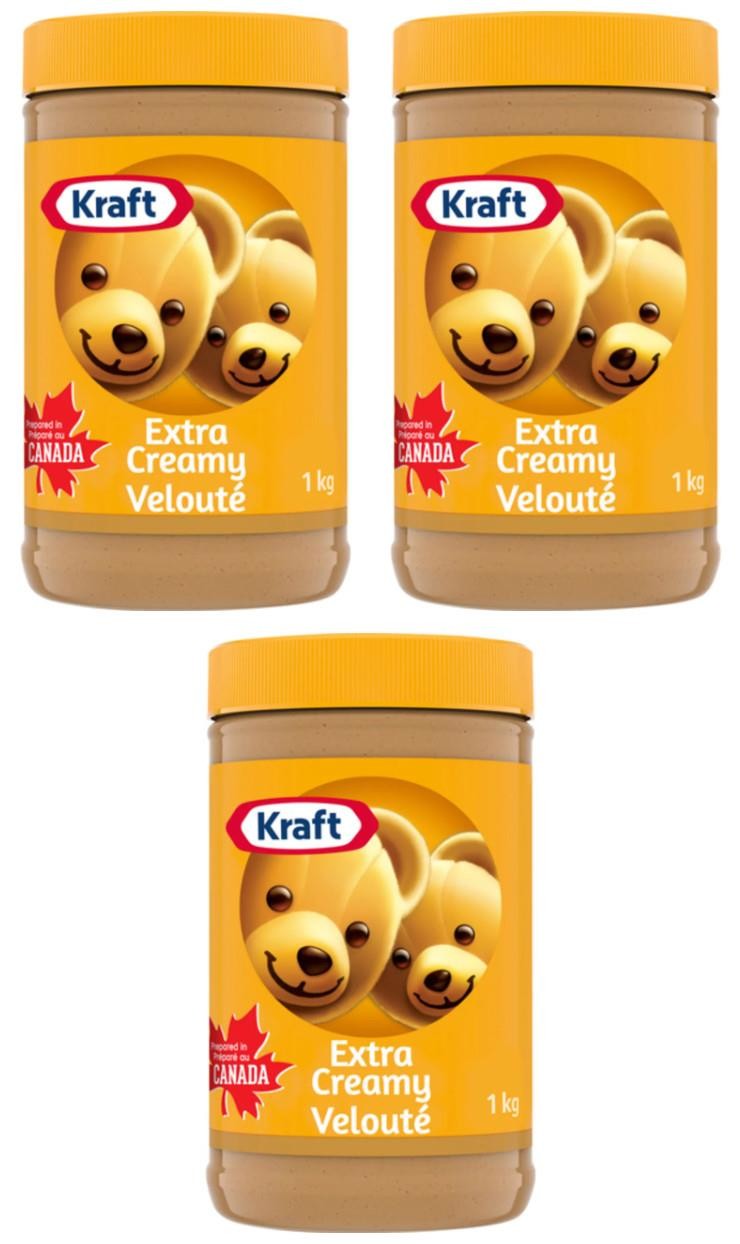 Kraft Peanut Butter Extra Creamy 1kg (3 Pack)