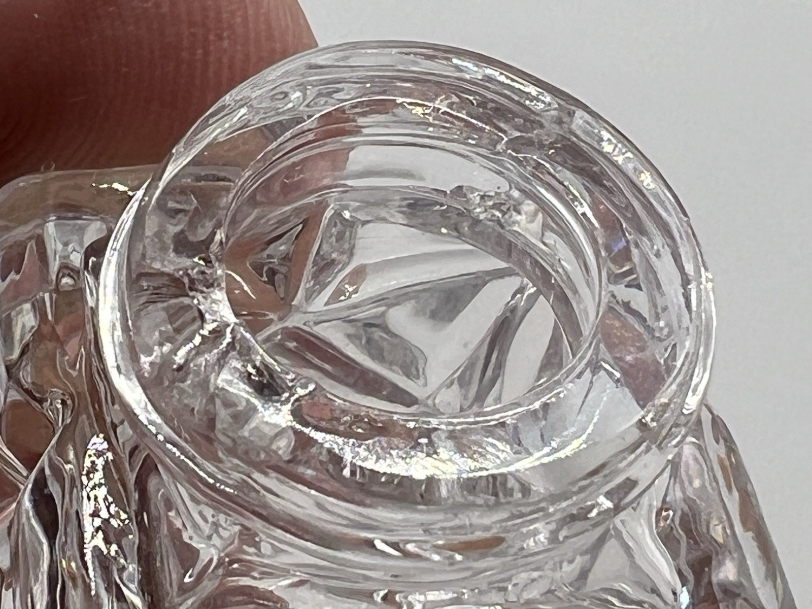 2 VTG Norway Sterling Silver Blue Guilloche Lids & Glass Salt Pepper Shakers