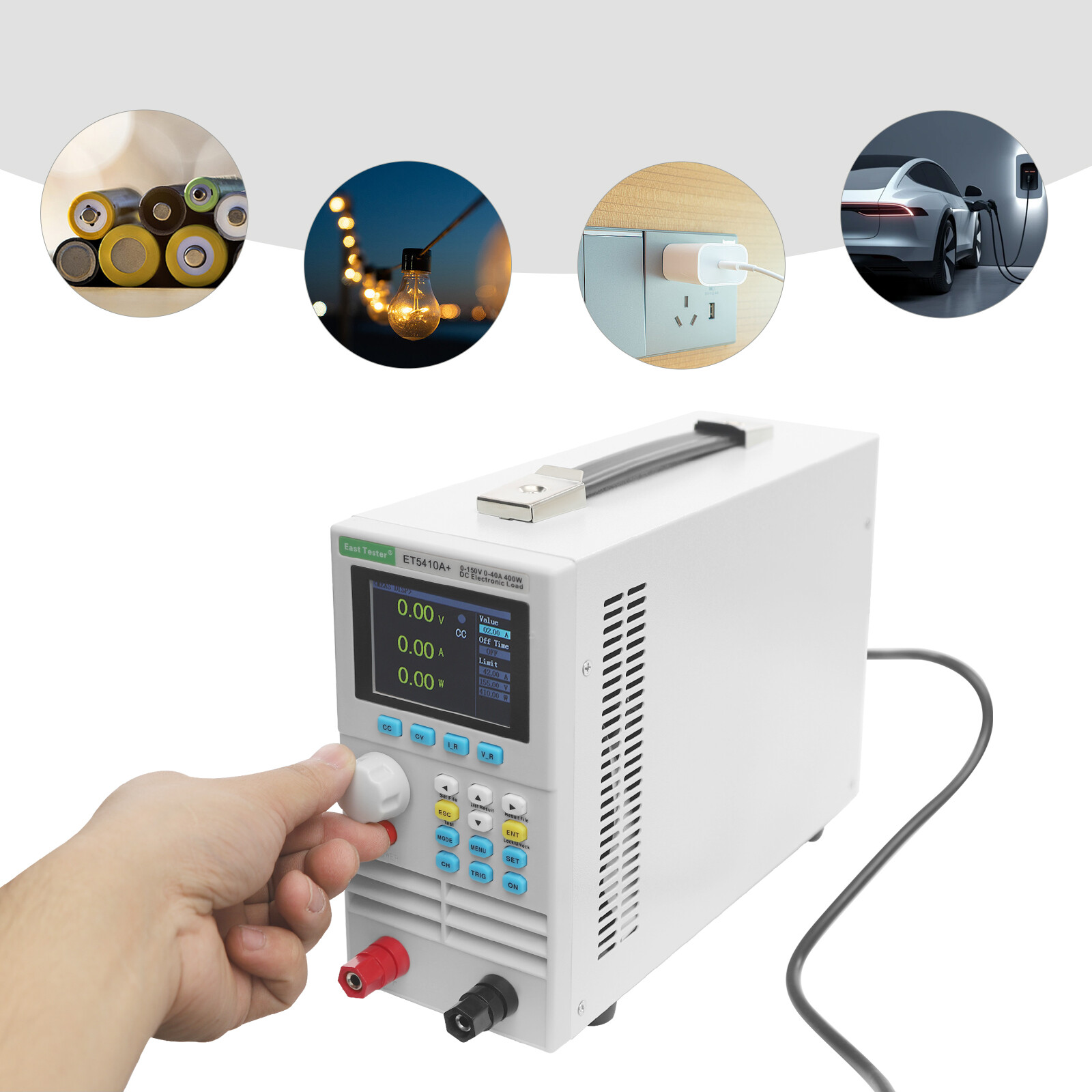 High Accuracy DC Electronic Digital Load Tester Single Channel 150V 0-40A
