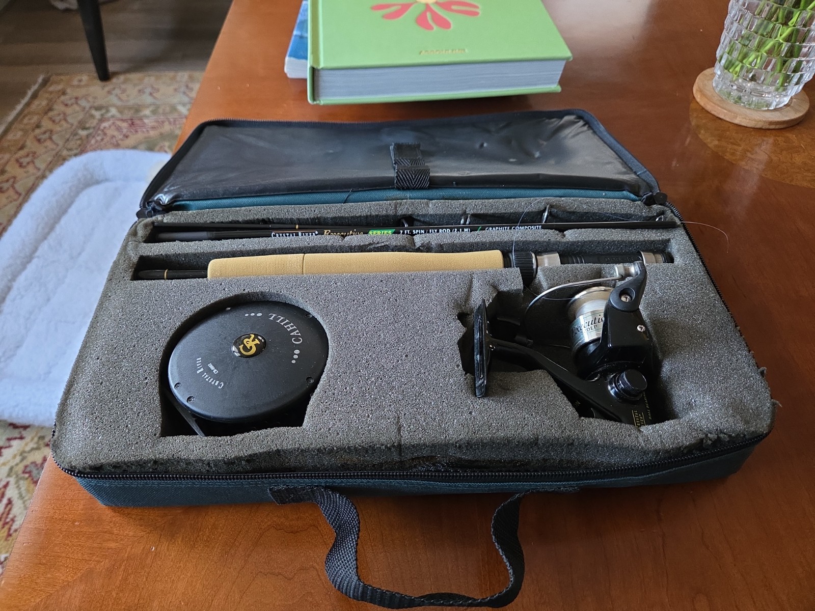 Crystal River Executive Series Spin/Fly Rod/Reel Combo 7ft Graphite Rod Complete