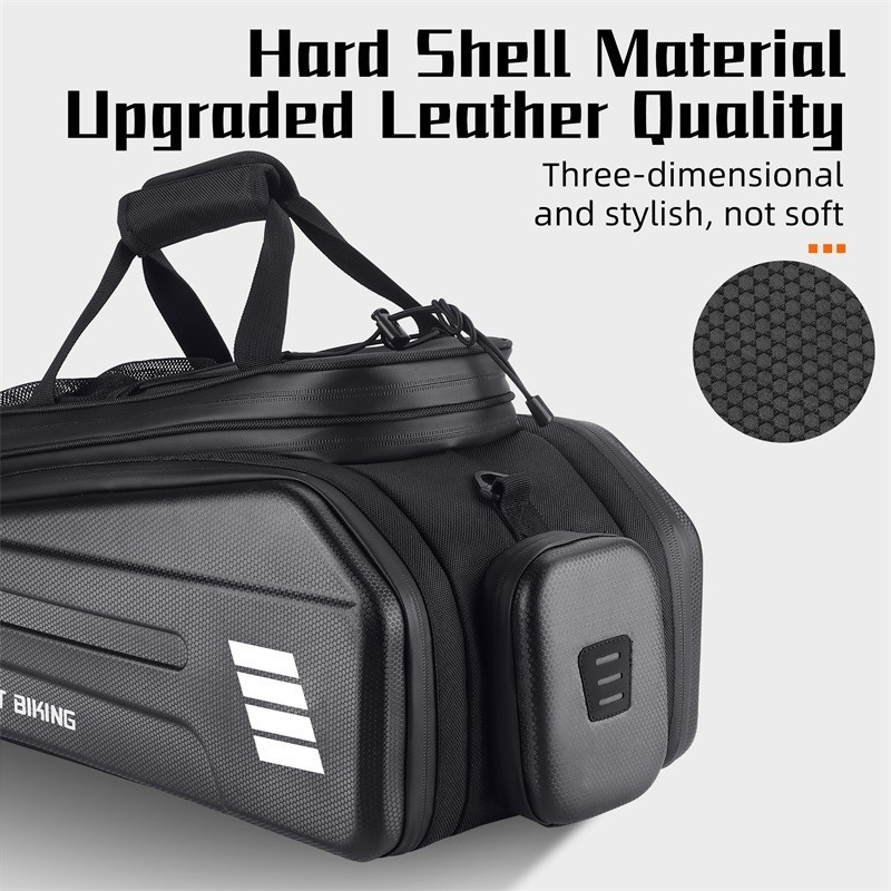 WEST BIKING E-Bike Battery Bicycle Pannier Waterproof Rear Rack Carrier Bag 20L