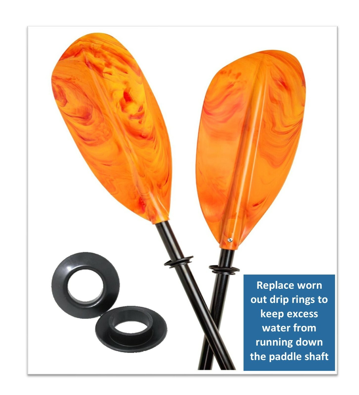 Kayak Paddle Drip Rings Universal Propel Paddle Gear Oar Kayak Canoe Multi-pack