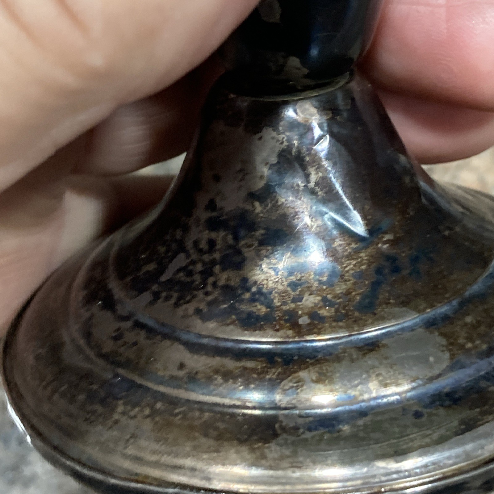 Vintage Frank M. Whiting Sterling Candlestick Weighted Reinforced