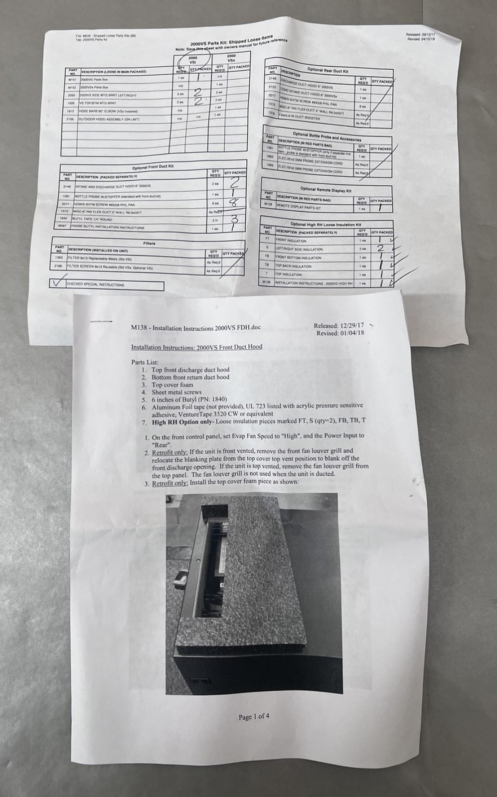 CellarPro 2000VSi 115V 60Hz 4.02A Type 2 Cooling Unit (READ)