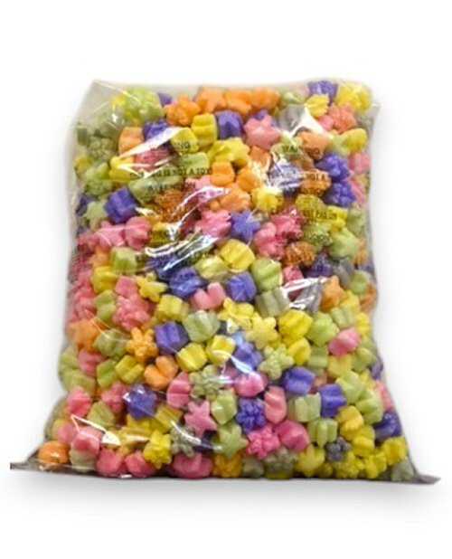 FunPak Packing Peanuts Rainbow Stars Shape MiniPak, .6 cu ft Biodegradable