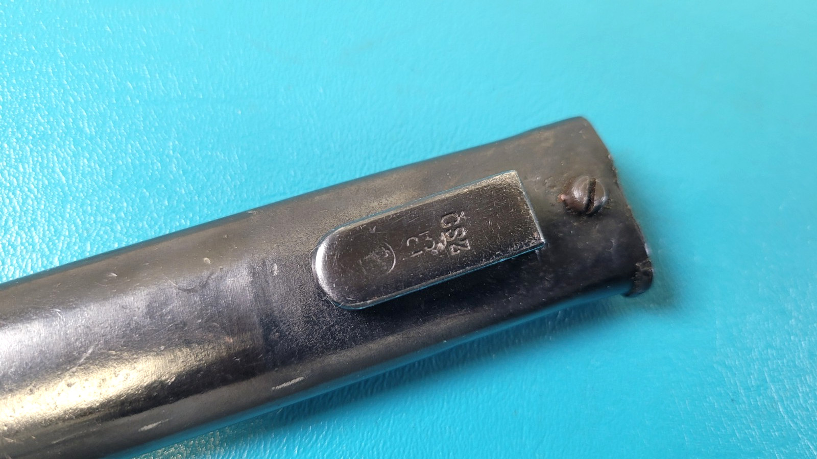 WWII Czechoslovakia Czech Rifle Bayonet + Scabbard CSZ 23 TR994