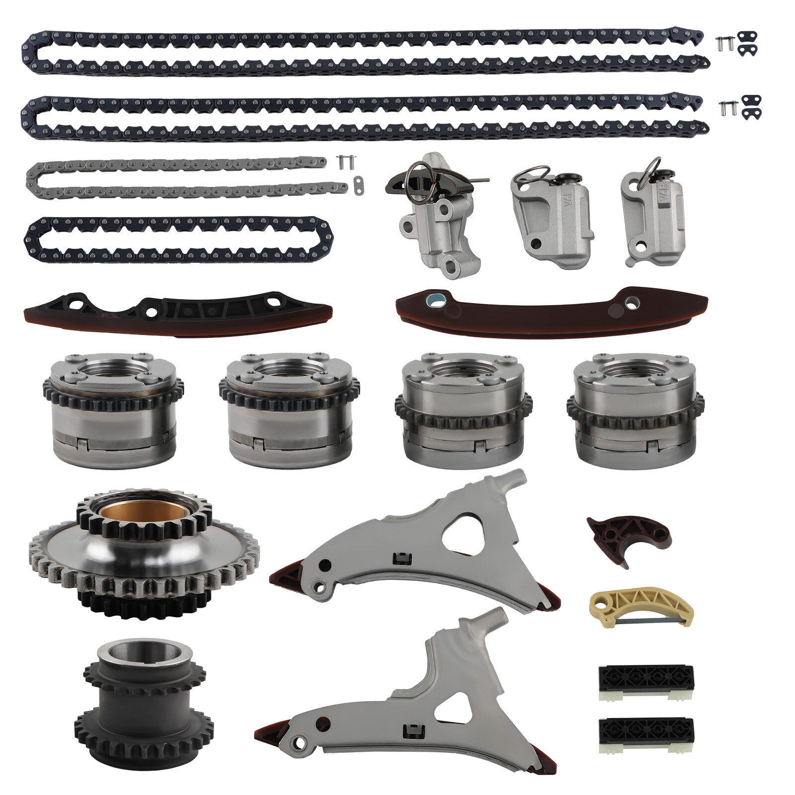 Camshaft Adjuster Timing Chain Kit For Mercedes Benz M276 W166 ML350 3.5L V6 NEW