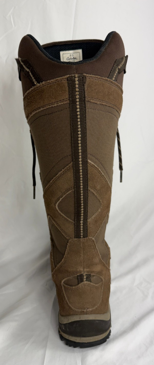 Cabela's 4Most Snake Boots Brown/Black Size 8D Vibram Soles