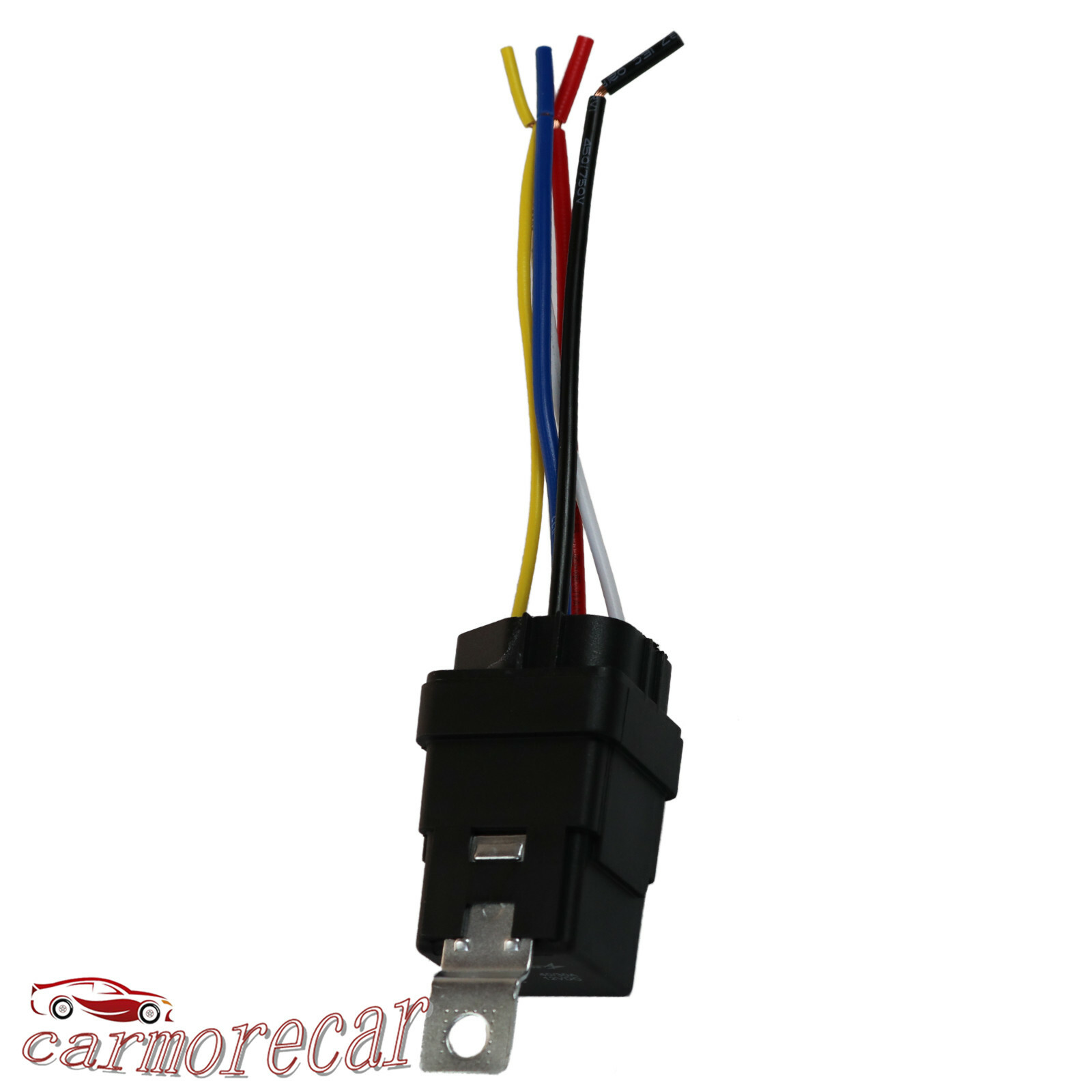 4 pack 5 pin & wire Heavy Duty Car Auto Relay 12V 40 amp Waterproof Plug Socket